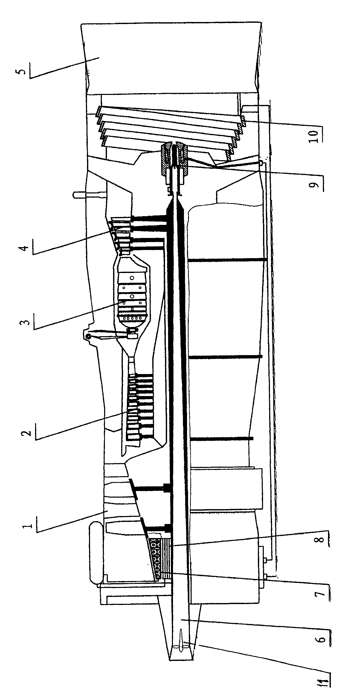 Plasma recombination boosting turbine fan jet aerial engine