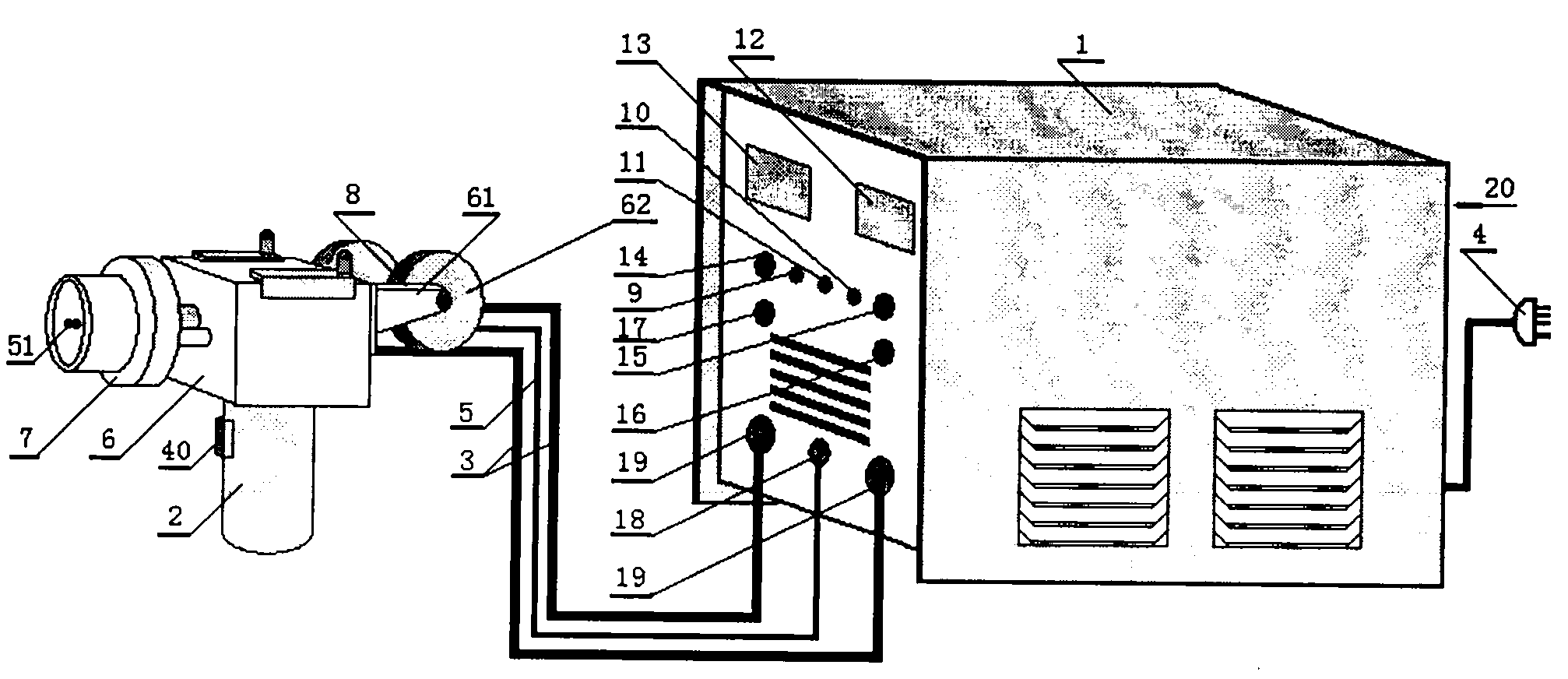 Small-sized wire drawing type electric arc spraying equipment