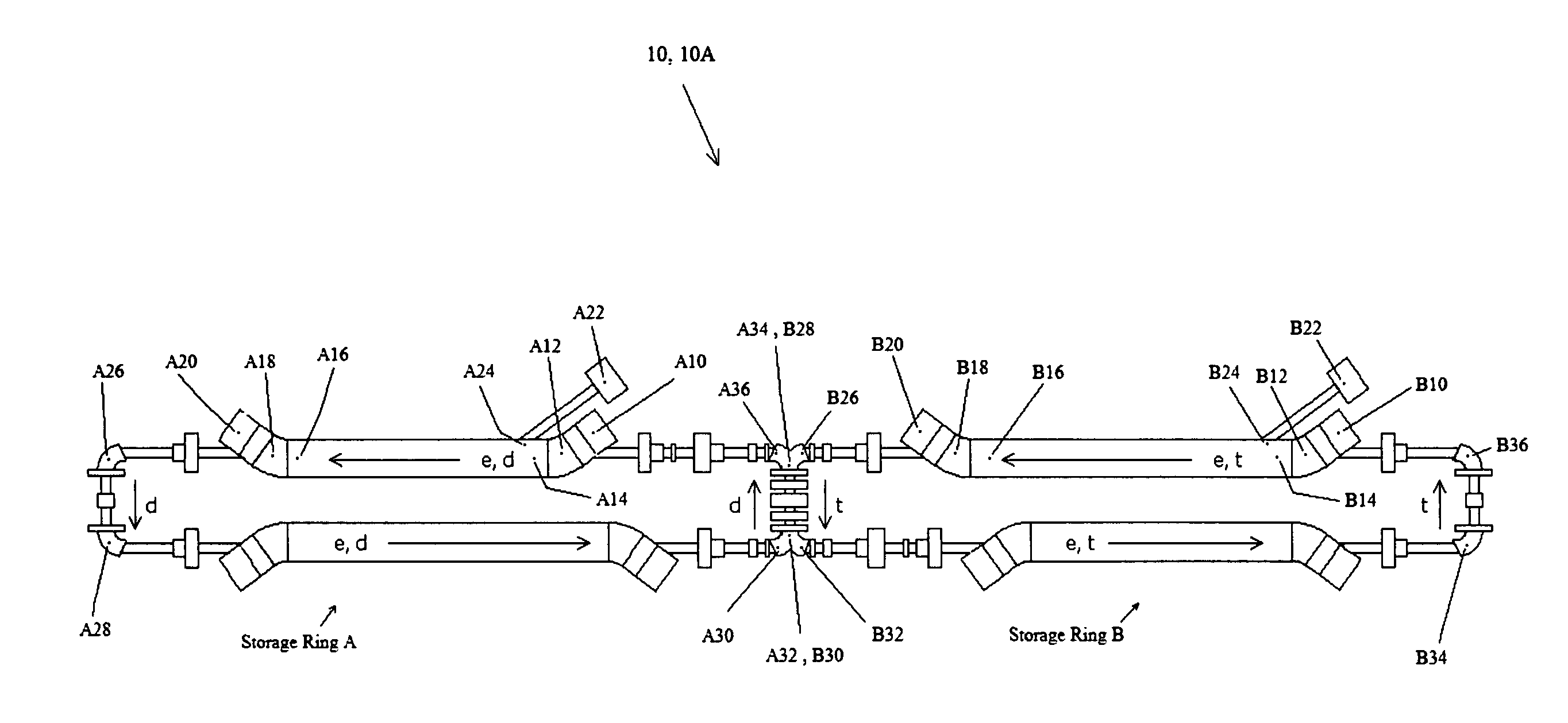 Cellular, electron cooled storage ring system and method for fusion power generation