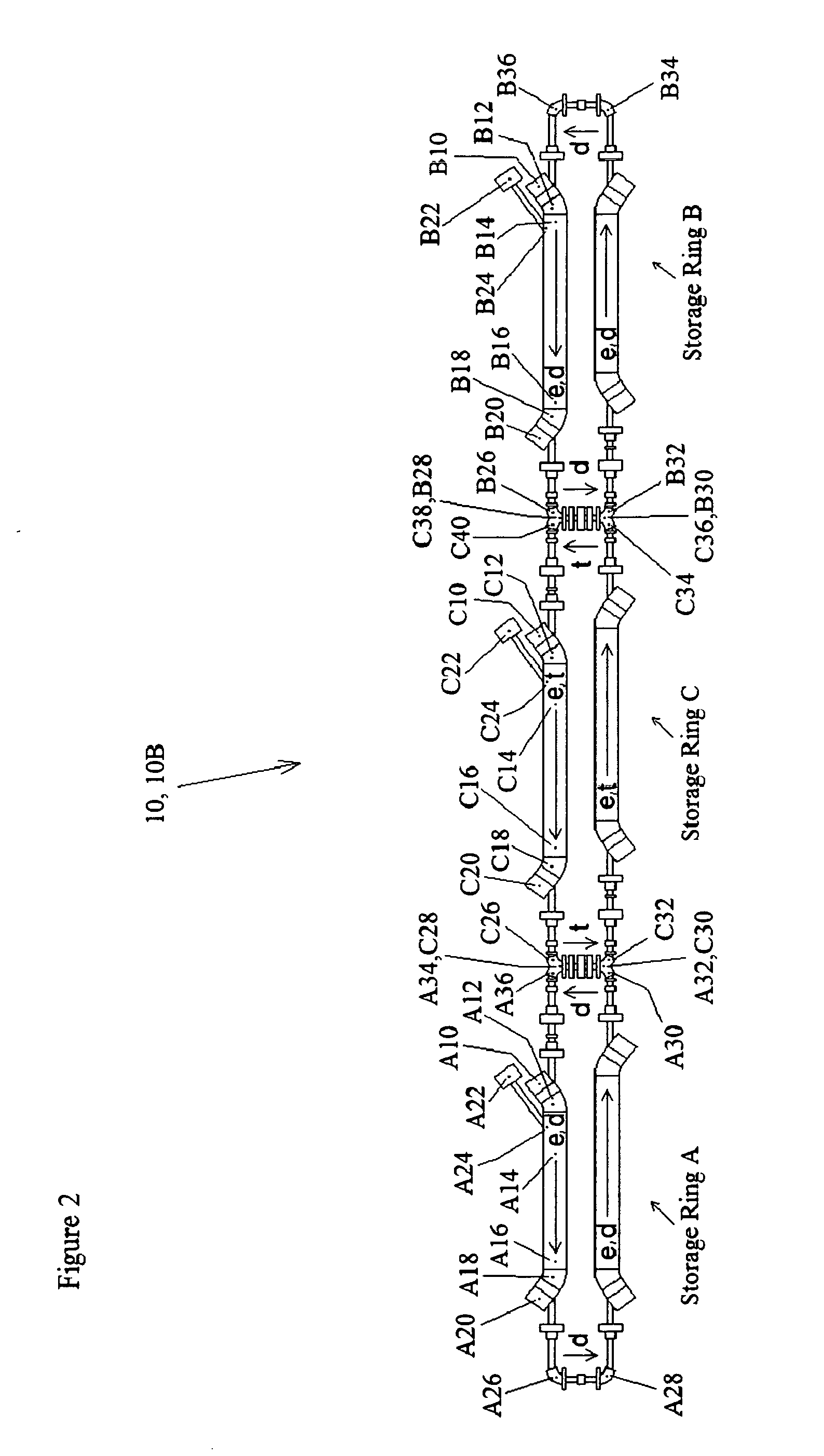 Cellular, electron cooled storage ring system and method for fusion power generation