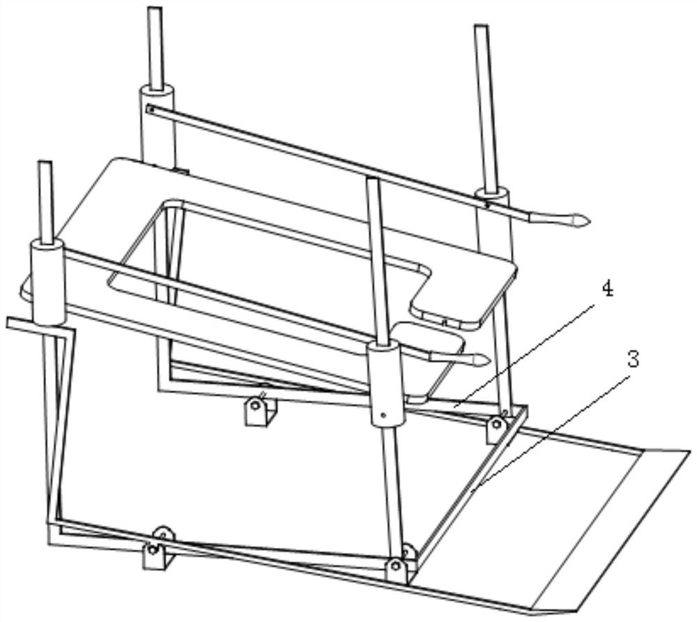 Gravity self-driven sitting/standing power and defecation assisting device of pedestal pan and using method