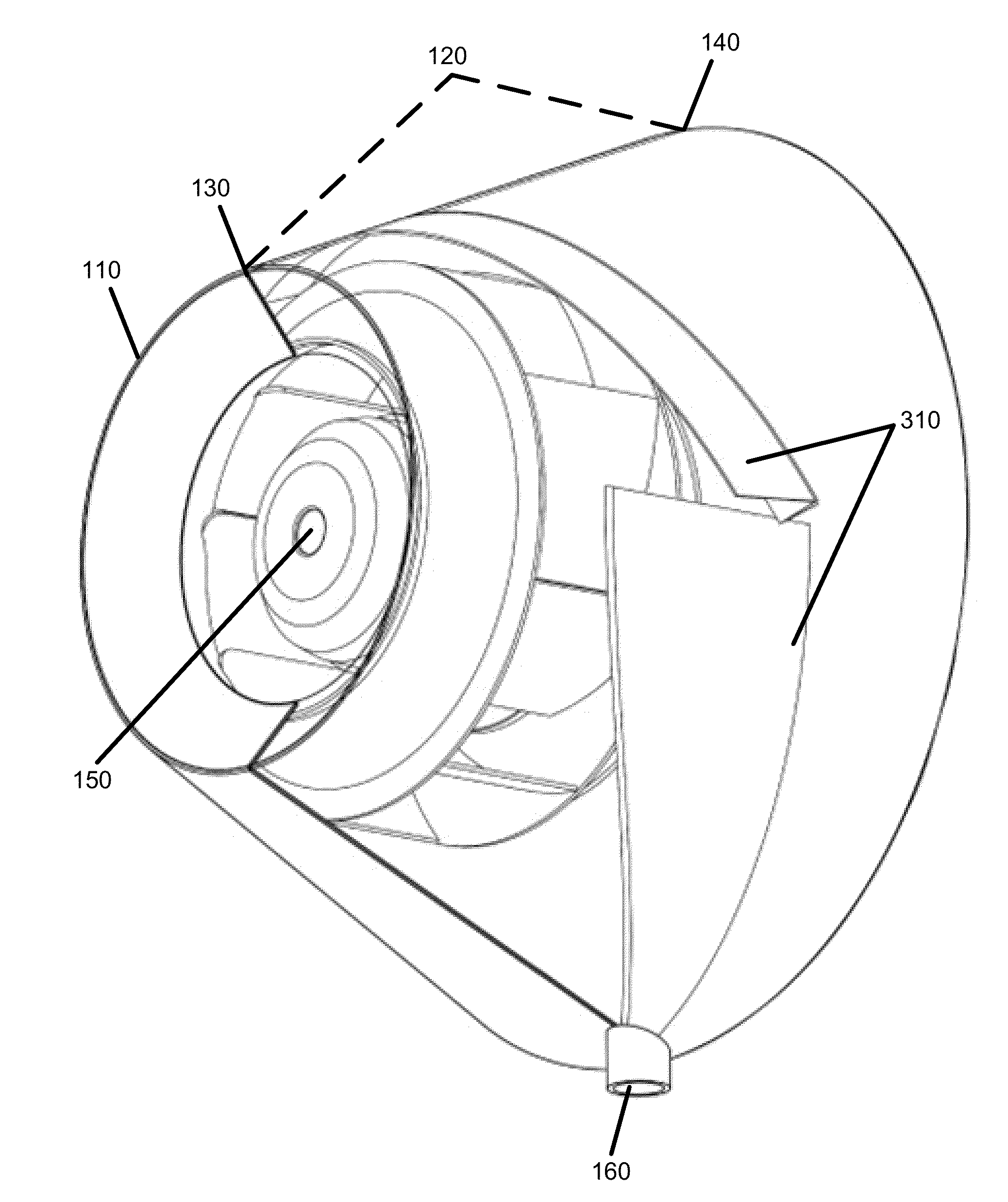 Centripetal Separation System for Cleaning Particulate-Pervaded Air or Gas