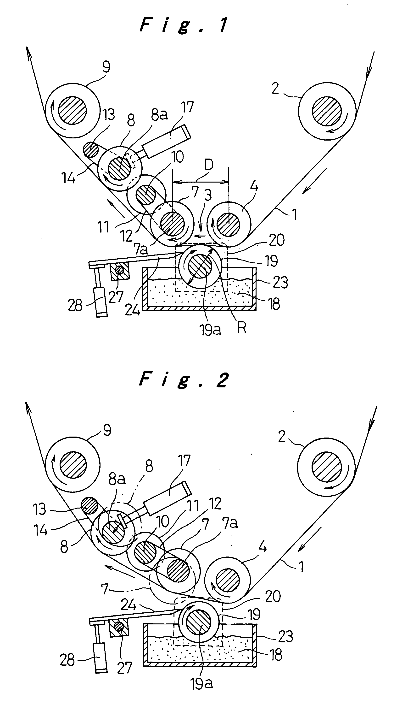 Method for intermittently applying thin-film coatings
