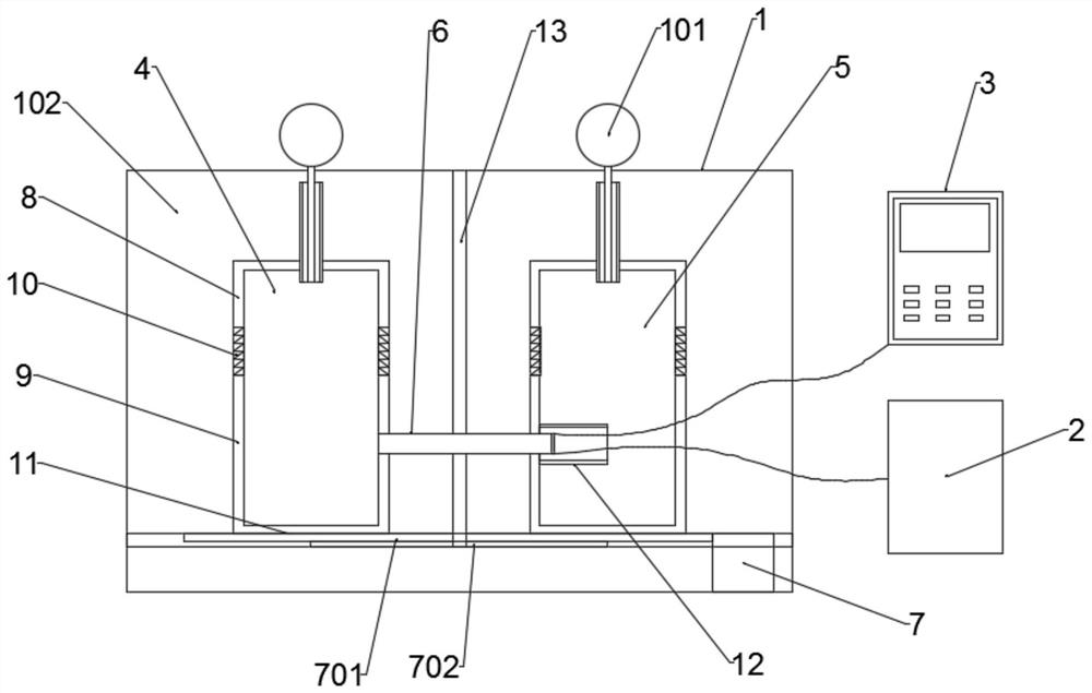 Heat flow static calibration device