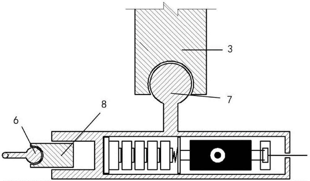 Measuring device and method for shield tunnel segment joint deformation