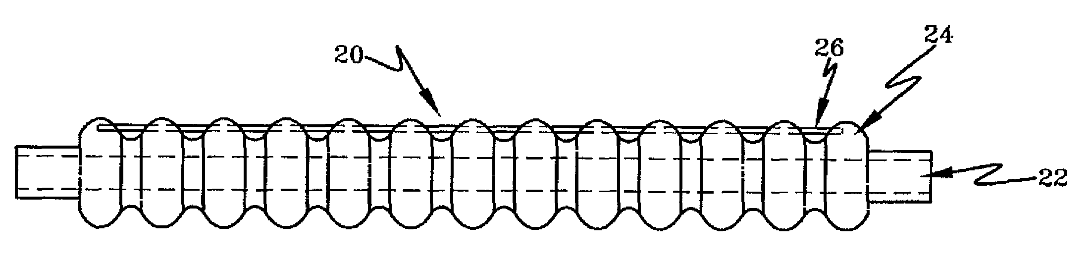 Overmolded and bendable position-retaining tubing