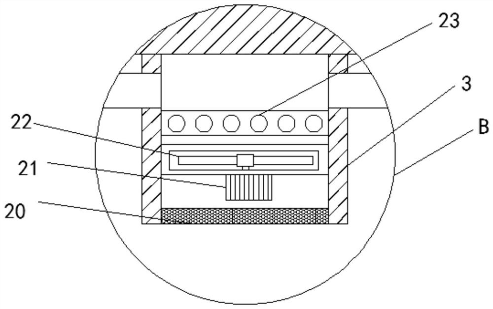 Drying device for composite plastic particles