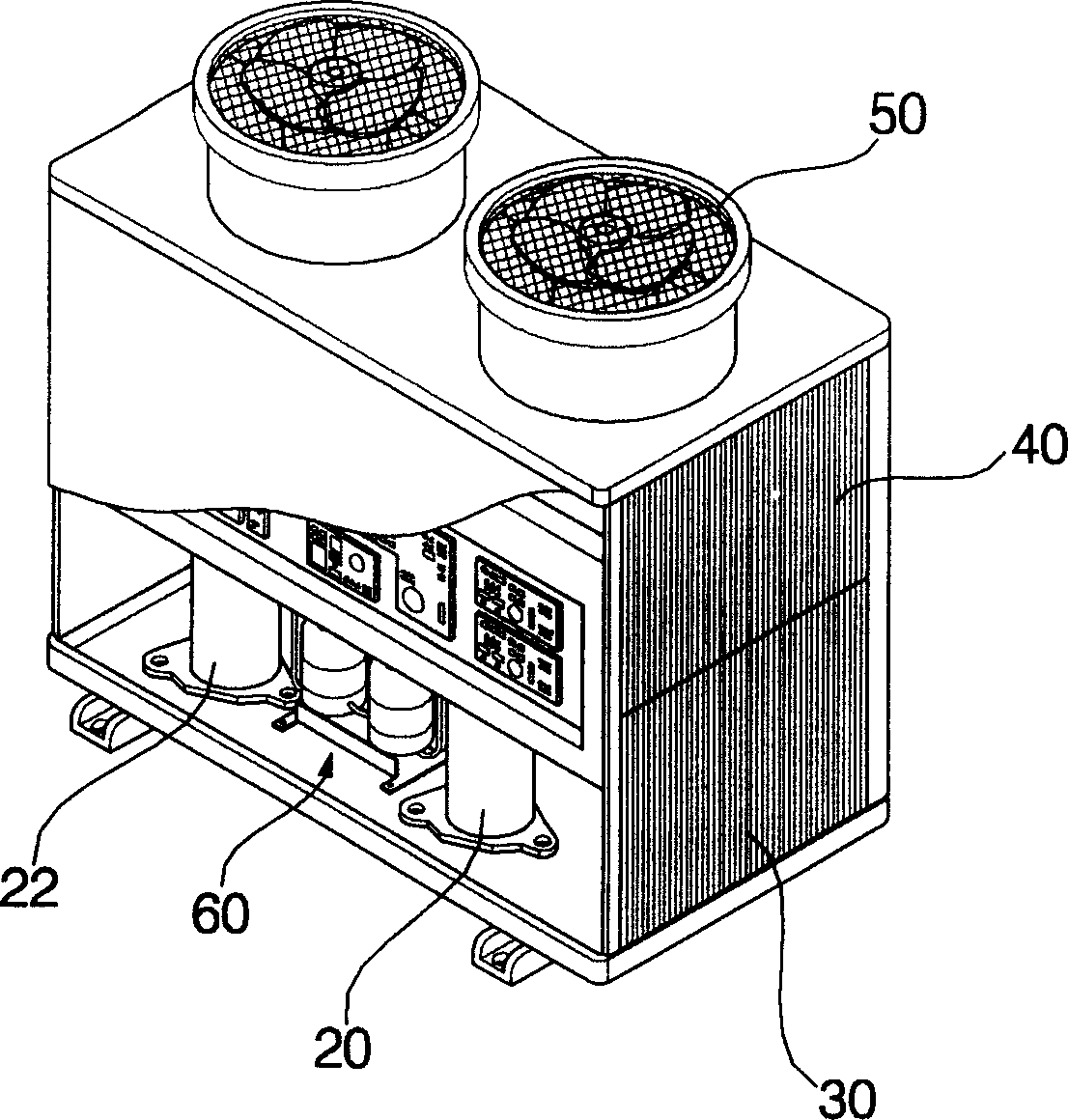 Liquid storing tank for air conditioner