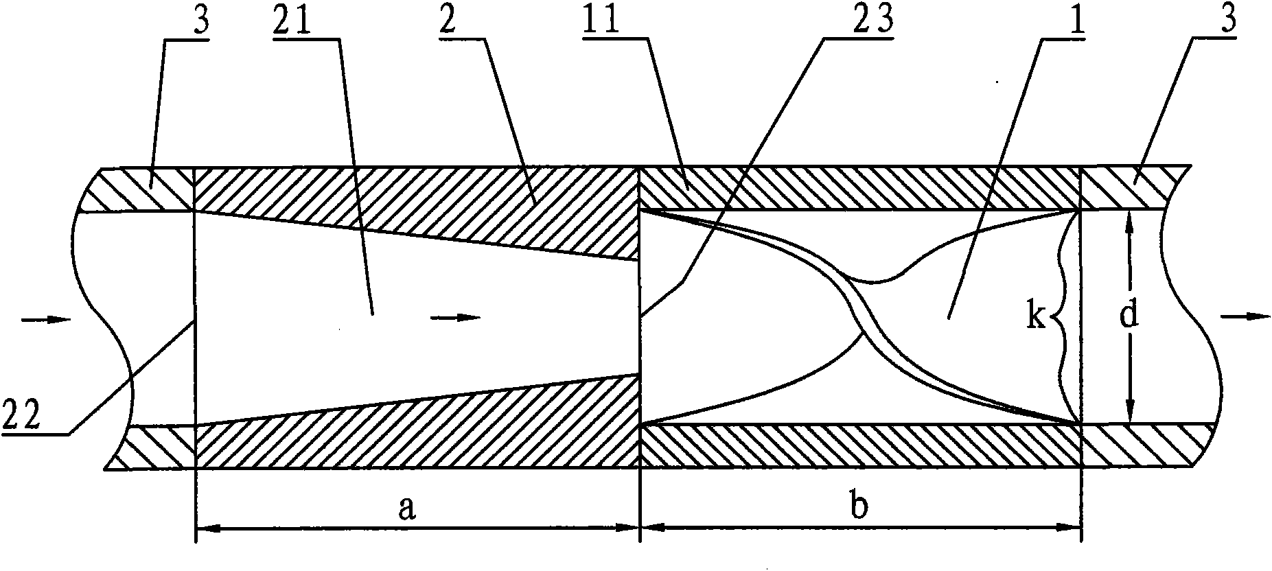 Reinforced heat transfer pipe with spinning disks