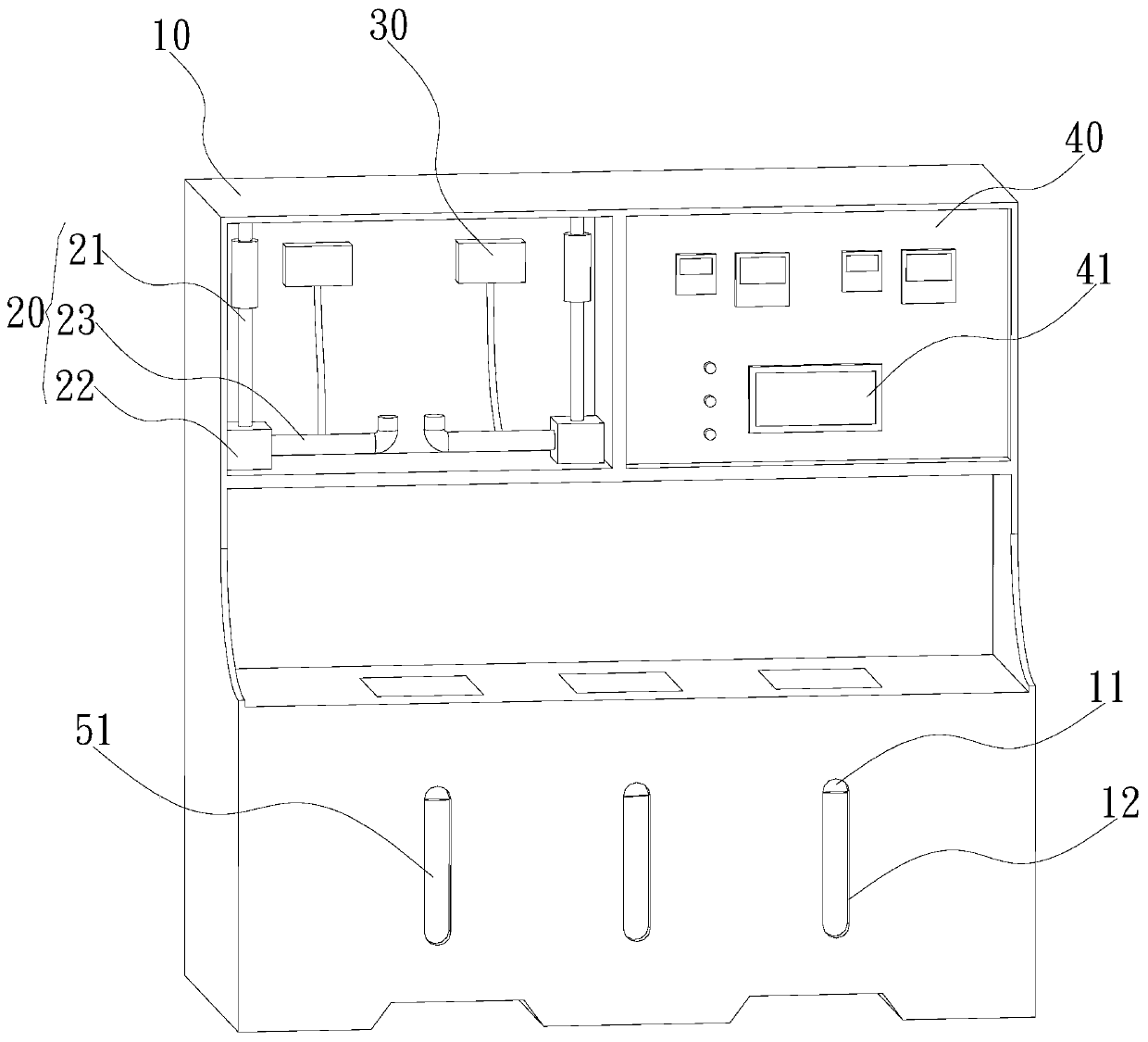 Medicine dispensing device and configuration method