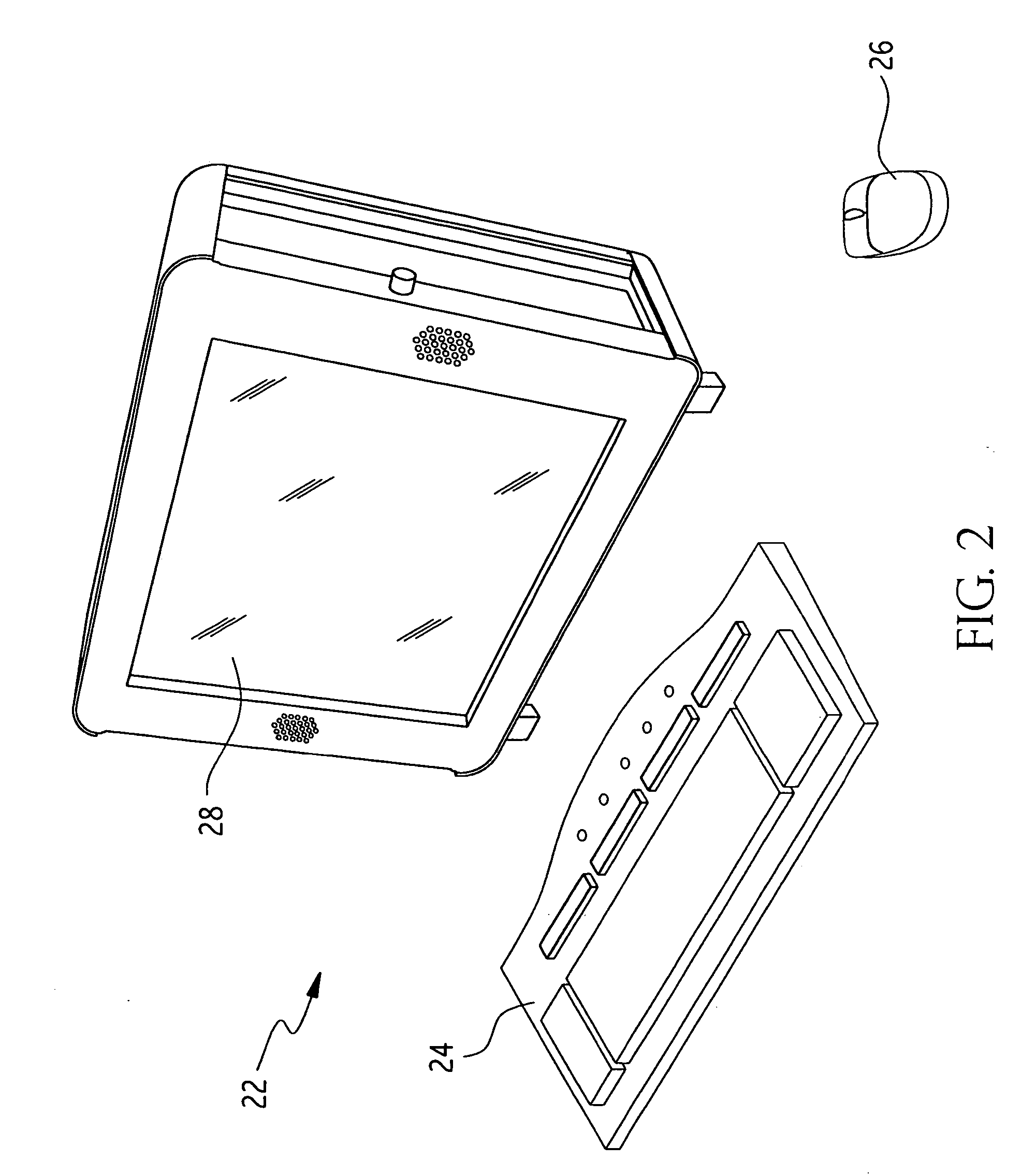 Packaging mechanism for a portable computer