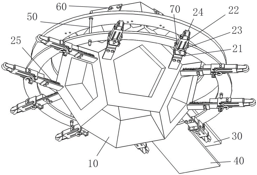 Emission imaging device with polyhedral cavity structure