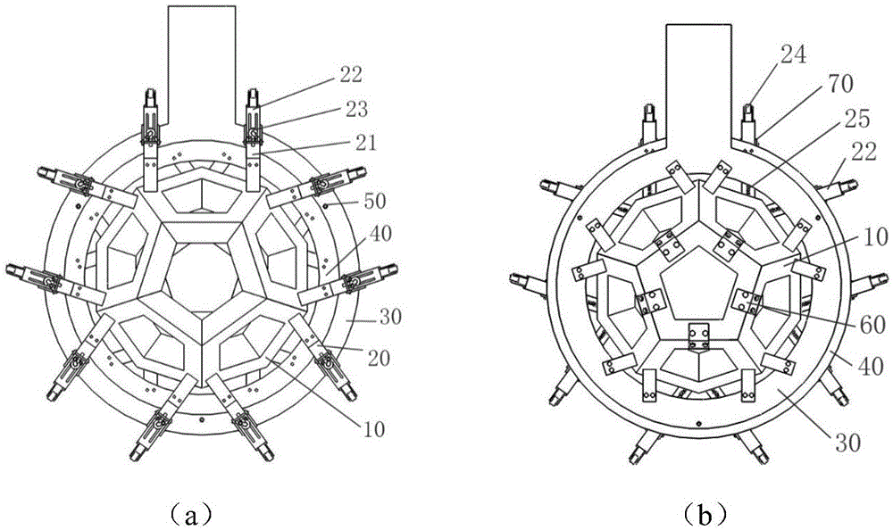 Emission imaging device with polyhedral cavity structure