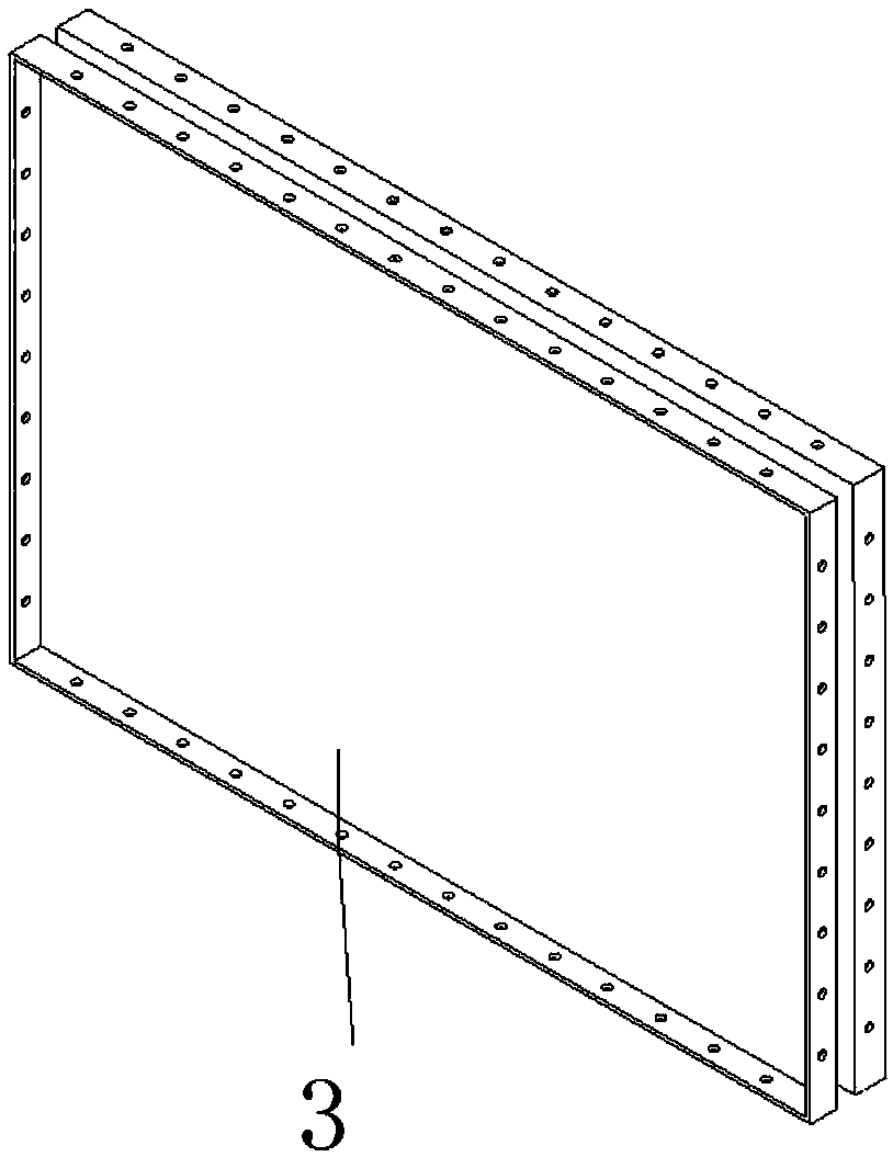 Easy-to-install double-layered steel plate shear wall structure with dense rib stiffening