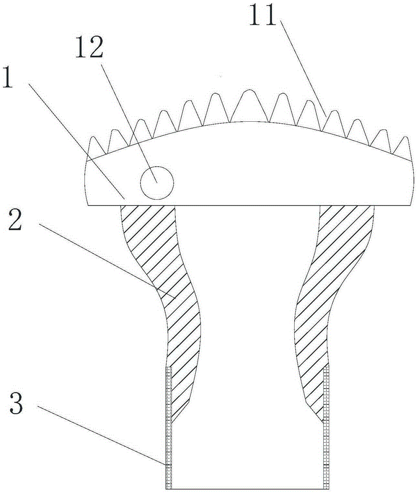 Cap-shaped blunt stripper for digestive endoscopy