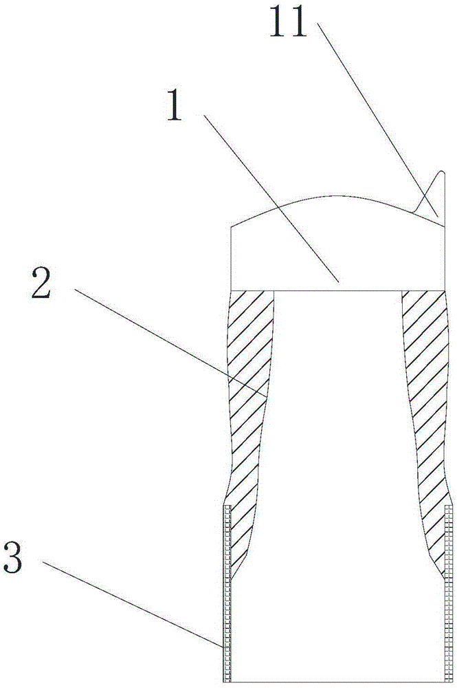 Cap-shaped blunt stripper for digestive endoscopy