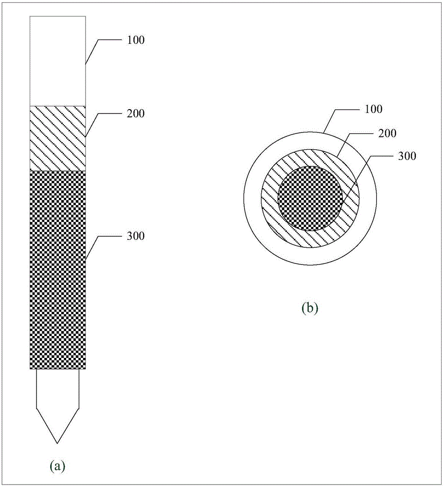 Method and device for detecting position of filling material in pipe
