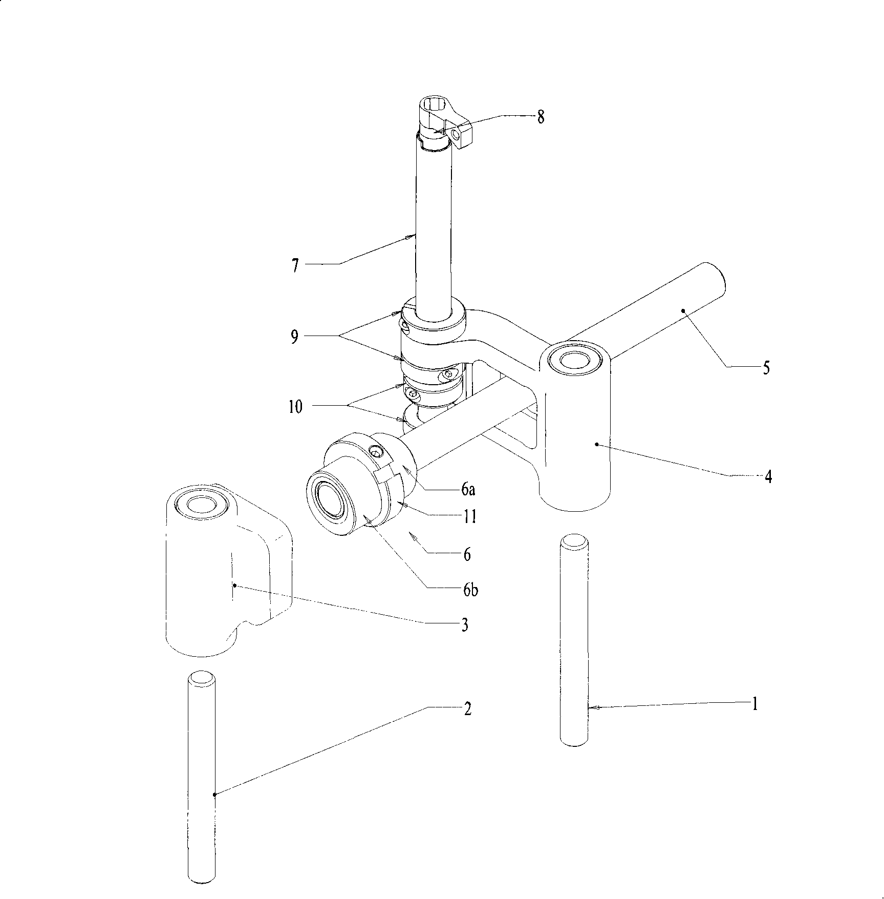 Hook line transmission mechanism of sewing machine