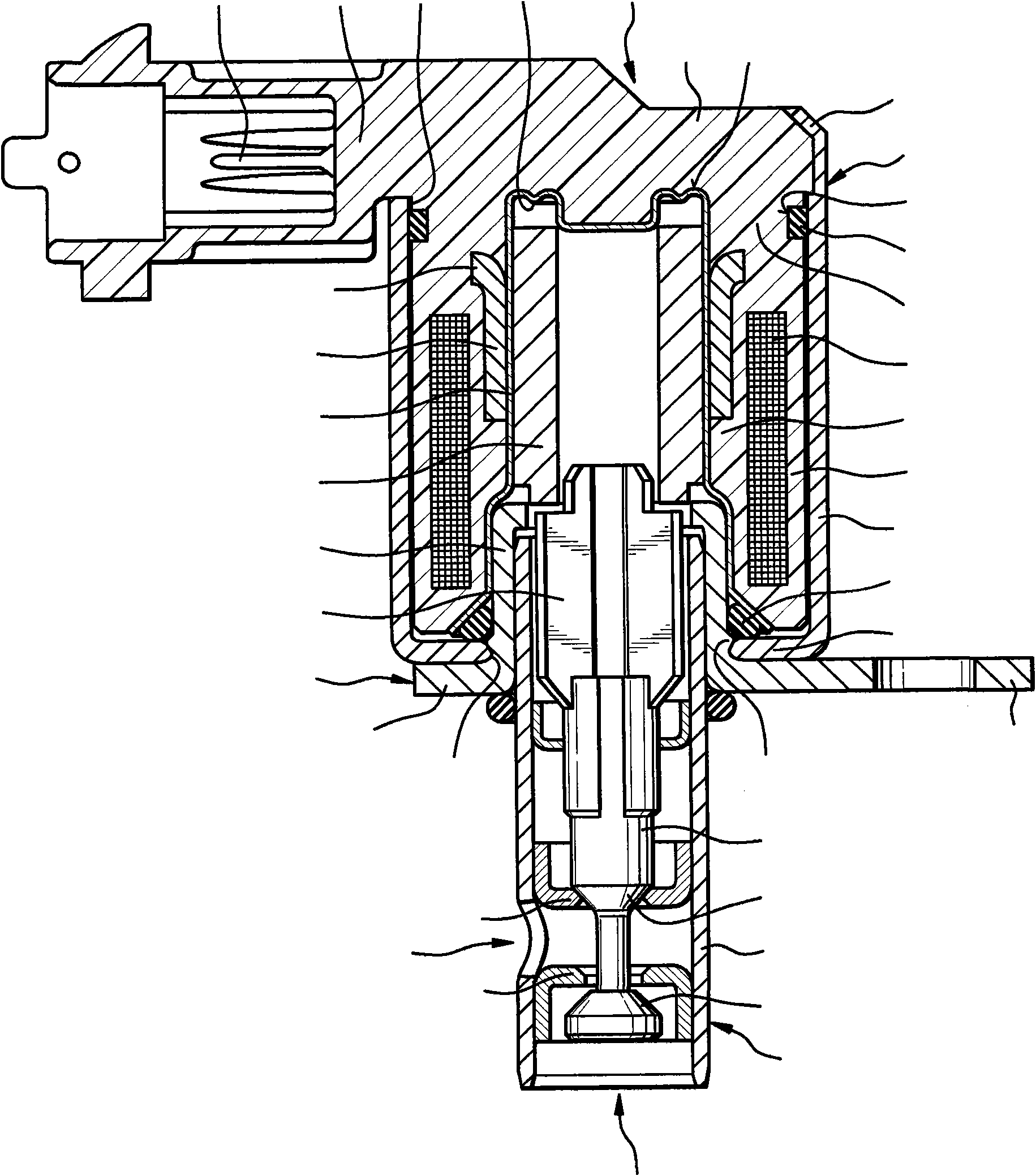 Electromagnetic actuating unit