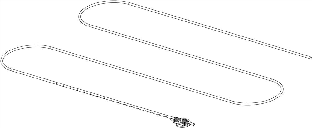 Multifunctional plastic efficient spraying irrigation device and spraying irrigation method