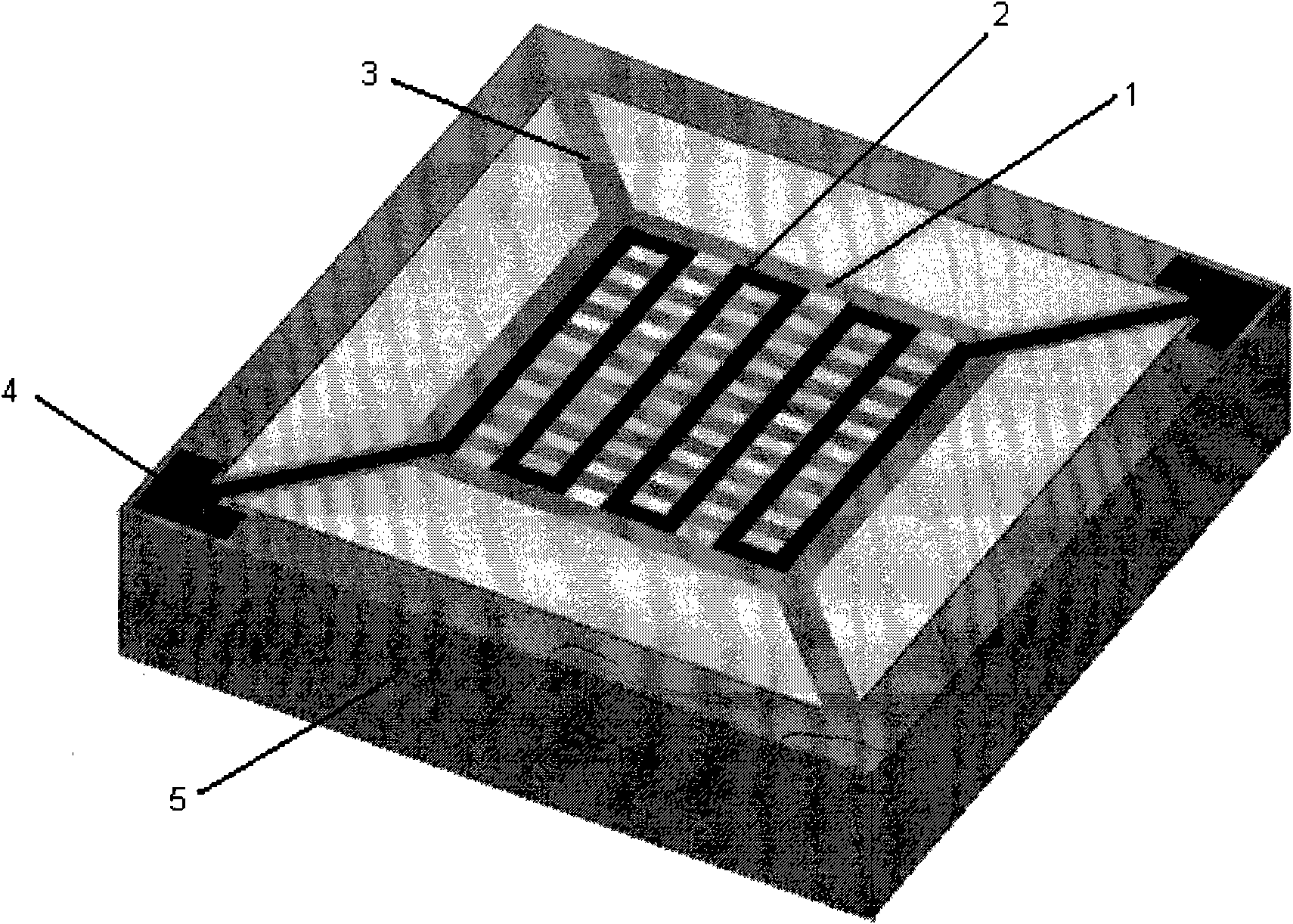 Low-power consumption micro-heater with mesh-structured heating film and fabrication method thereof