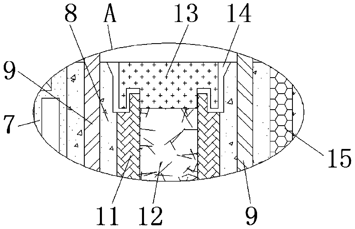 Fireproof anti-seepage building envelope structure and construction method thereof