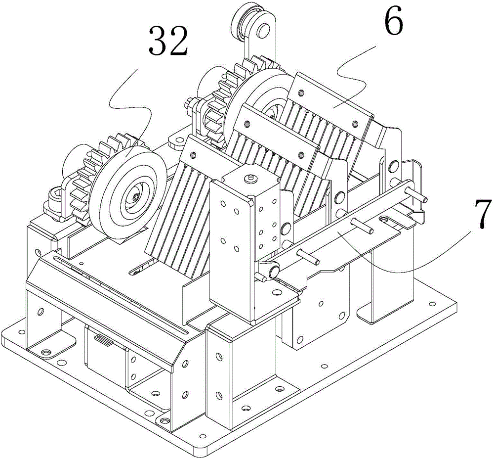Edge pressing and feeding mechanism of connected packaging bag slitting unit