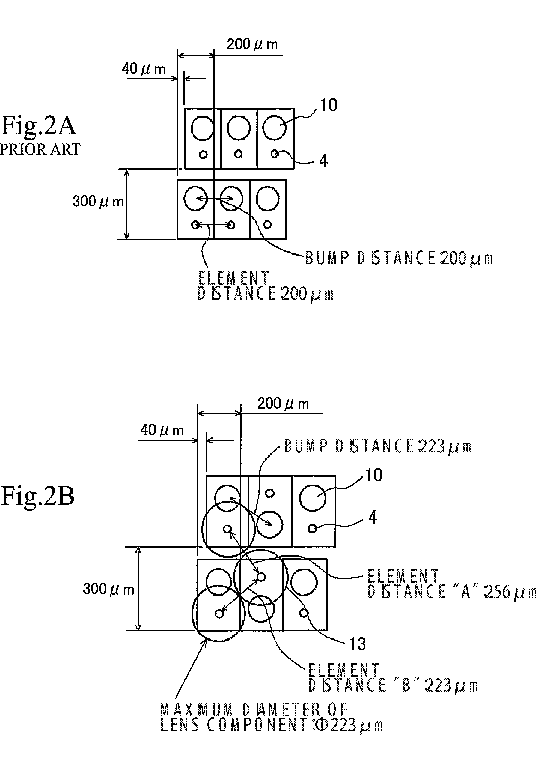 Photo-Electric Conversion Element Array, Integrated Apparatus Of The Same, Mounted Structures Of Them, And Optical Information Processing Apparatus