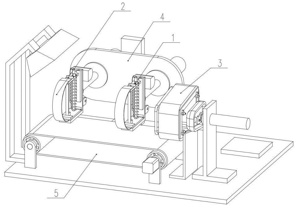 Electric vehicle cushion packaging device and using method thereof