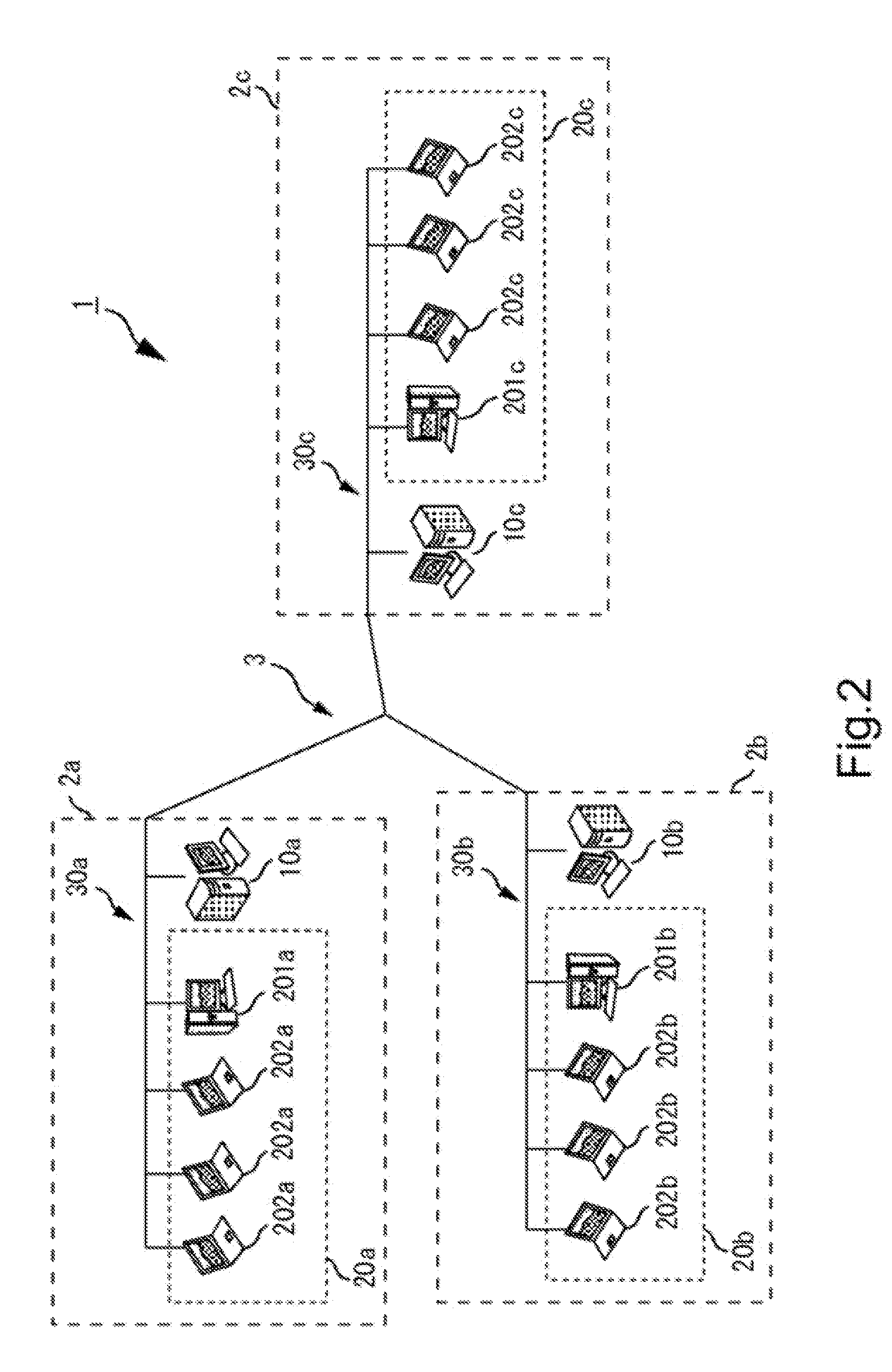 Communication method, master display device, slave display device, and communication system furnished therewith