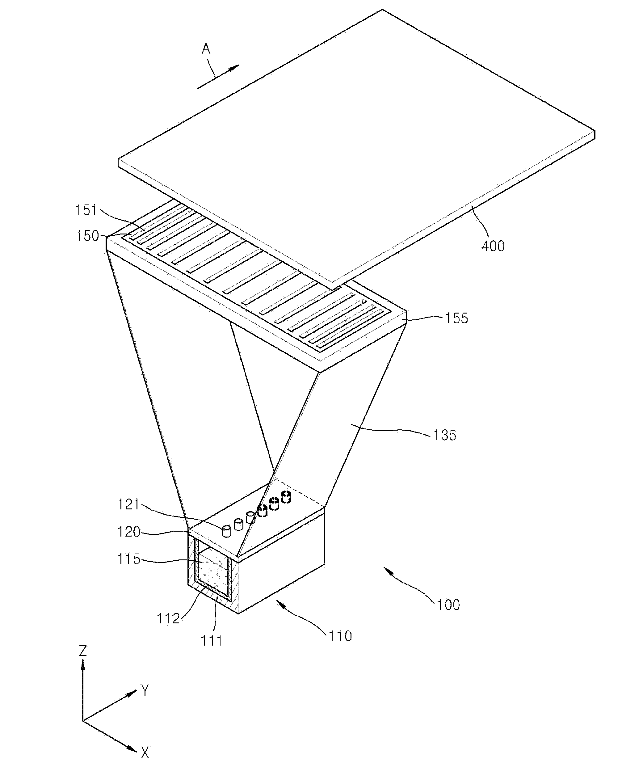 Tension apparatus for patterning slit sheet