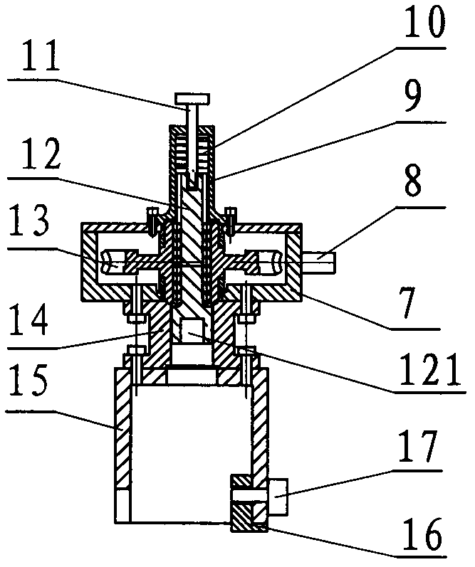 Device for opening and closing high temperature valve