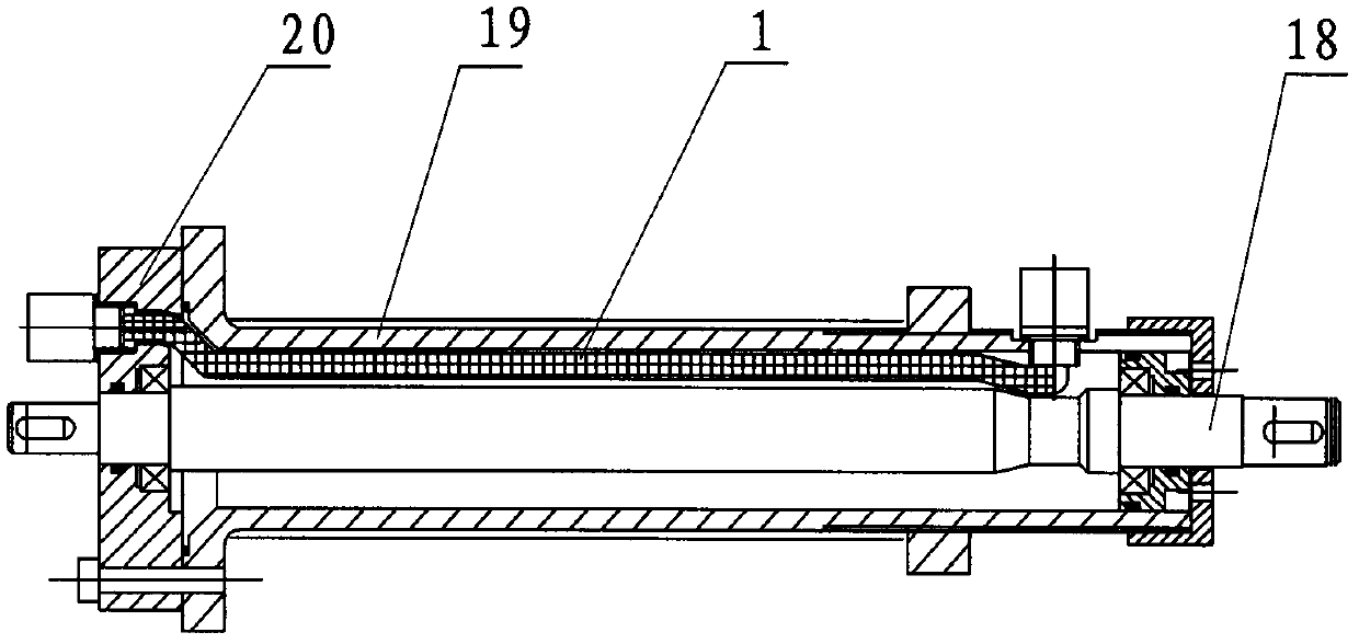 Device for opening and closing high temperature valve