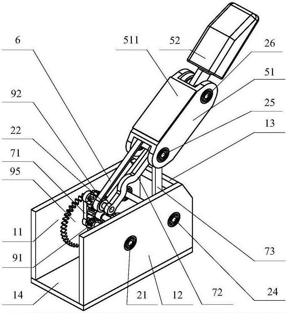 Connecting rod and planet wheel linear coupling self-adaption robot finger device