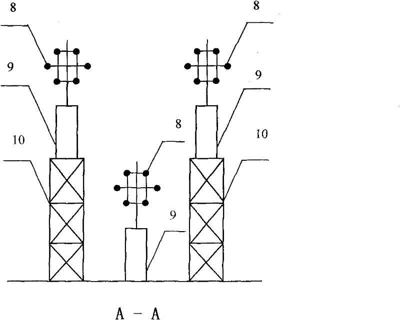 500kv compact power transmission line three phase bundle conductor breeze vibration simulation test platform