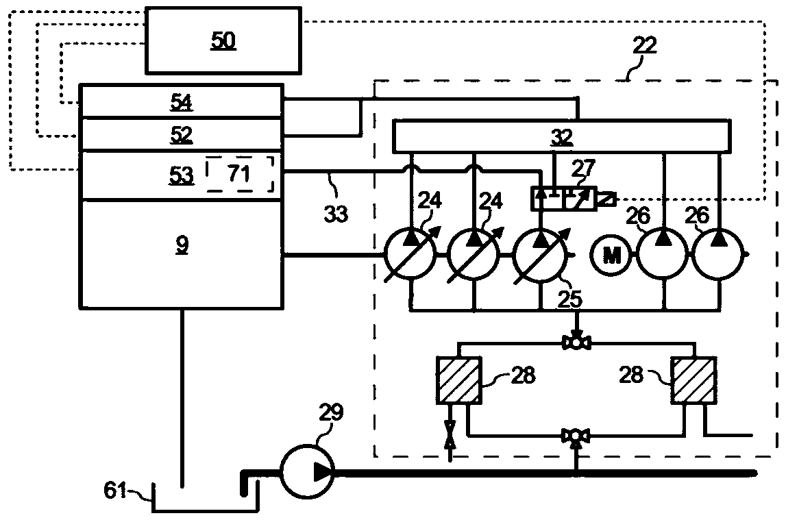 Large two-stroke compression-ignited internal combustion engine with dual fuel systems