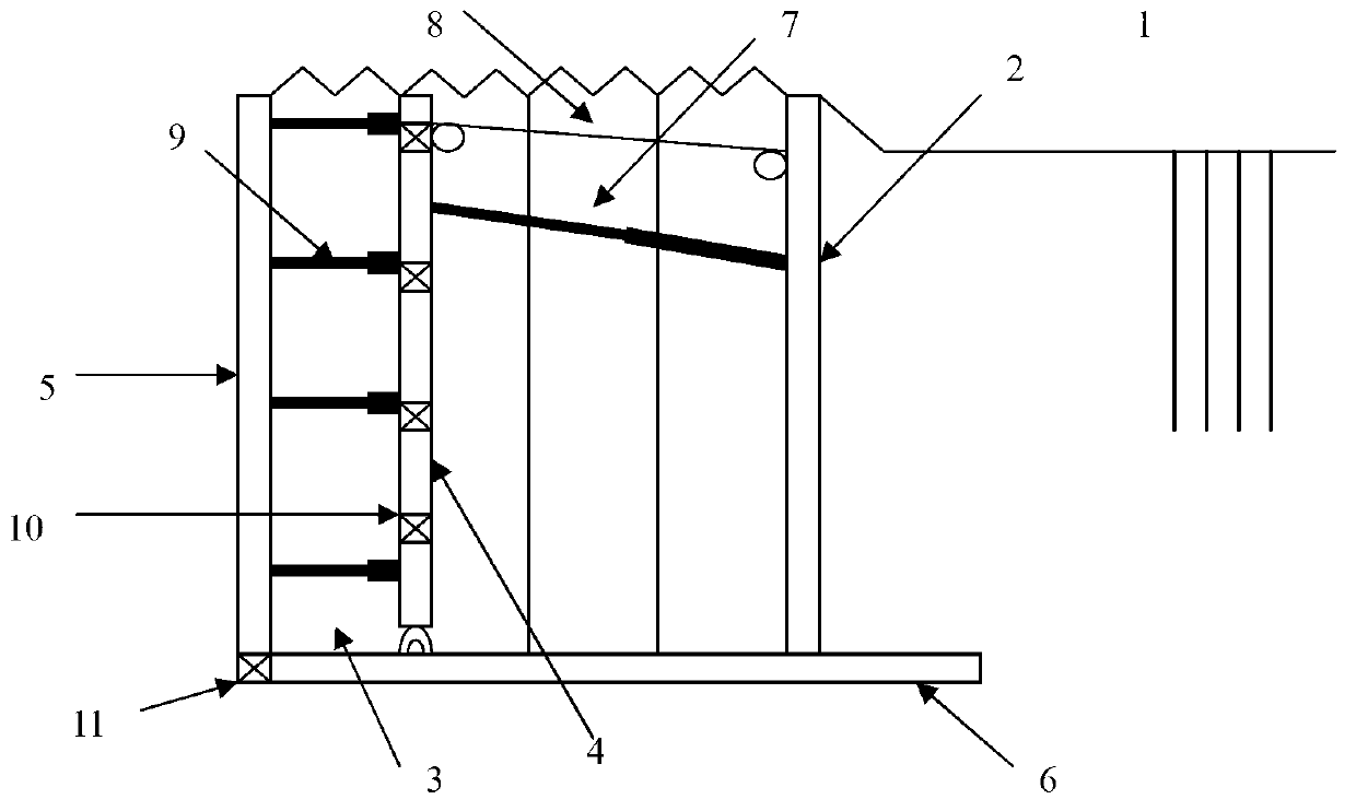 Method for stretching folding shed