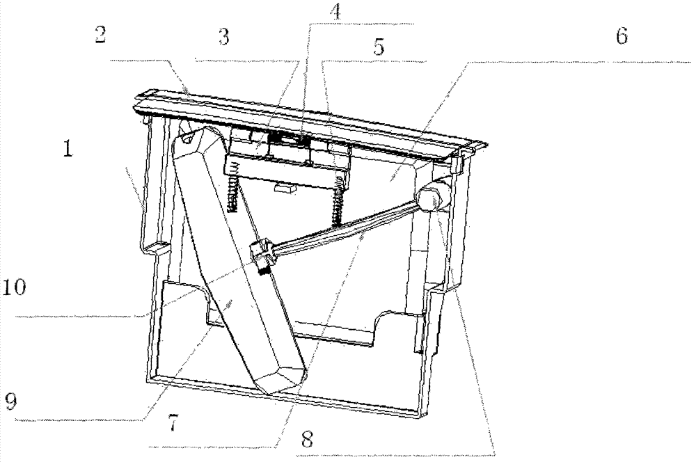 Hidden bracket mechanism of massaging machine and massaging machine with hidden bracket mechanism