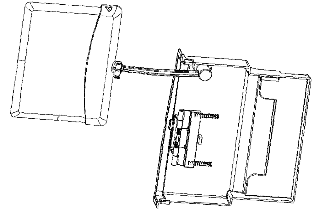 Hidden bracket mechanism of massaging machine and massaging machine with hidden bracket mechanism