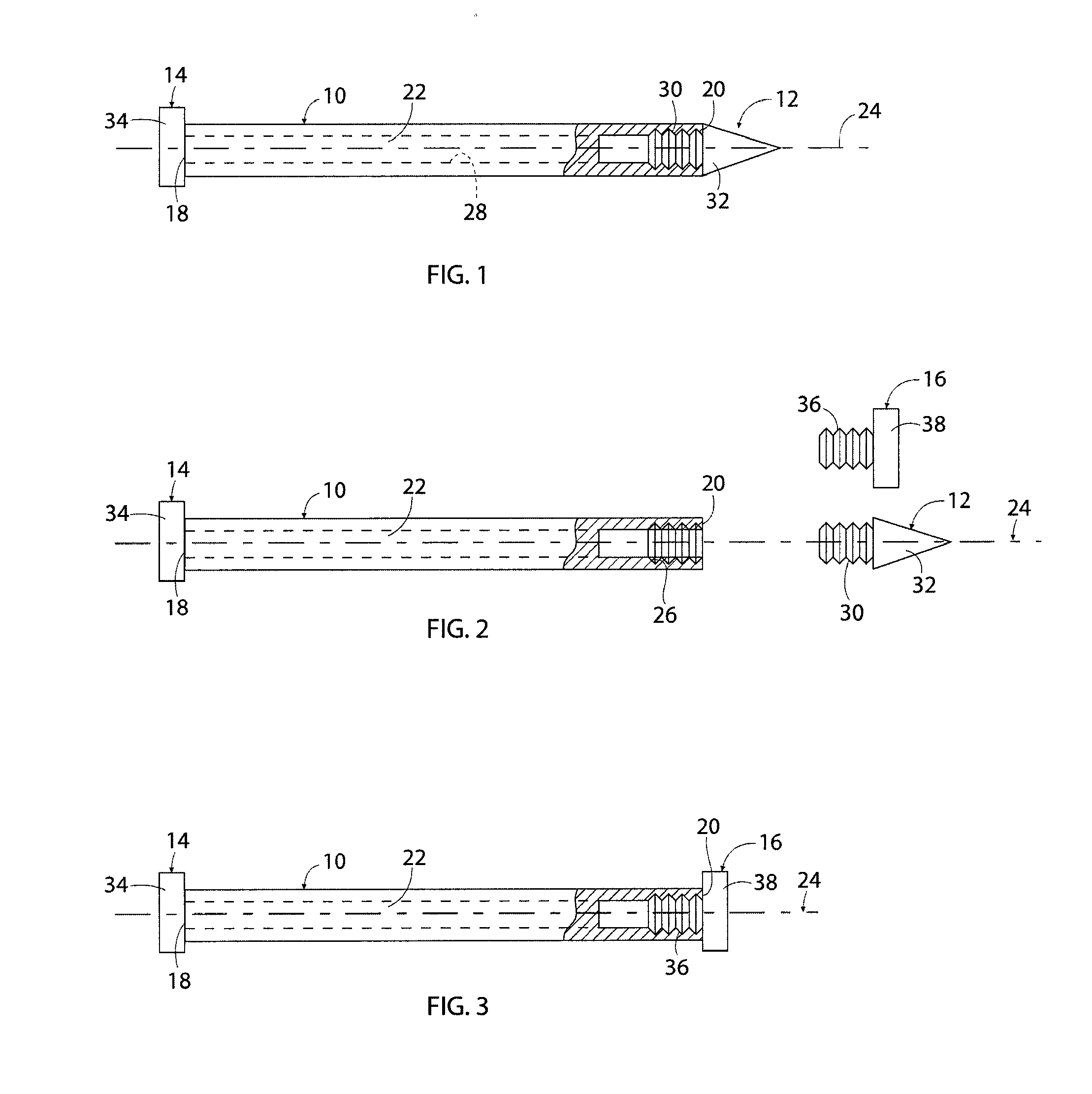 Bone Bolt Assembly for Attaching Supporting Implants to Bones, for Holding Multiple Bones in Relative Positions, and for Holding Together Fractured Bone Fragments