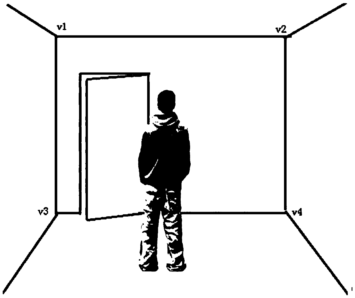 Cube room interior size measurement method, storage medium