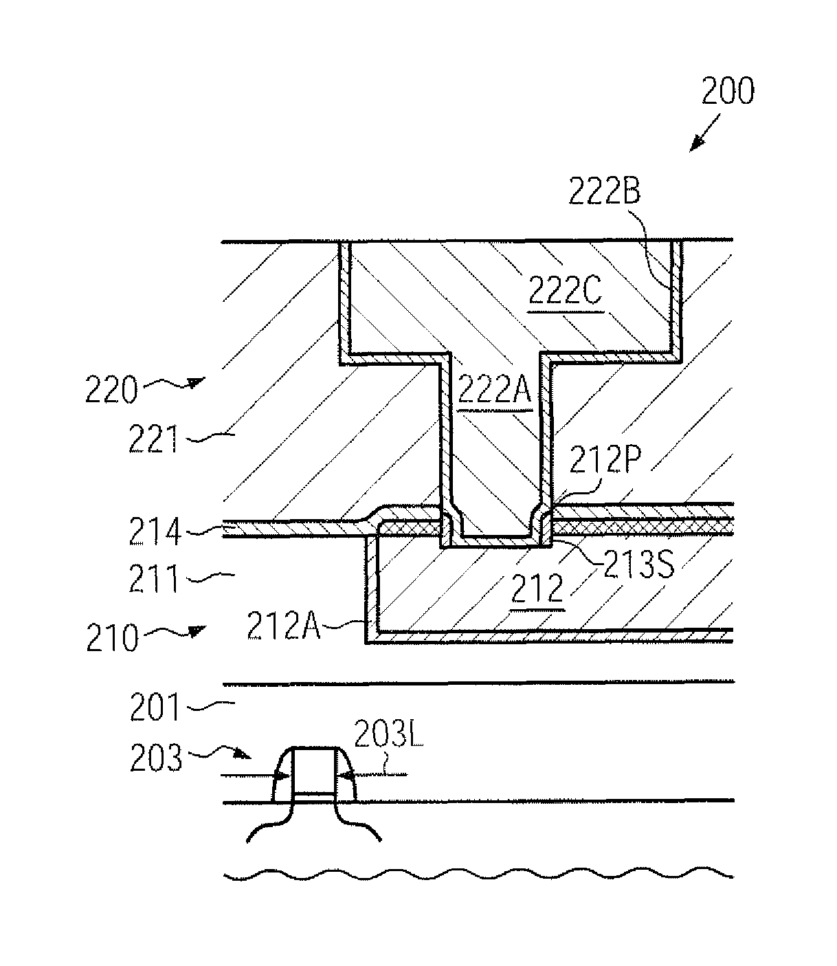 Method of reducing erosion of a metal cap layer during via patterning in semiconductor devices