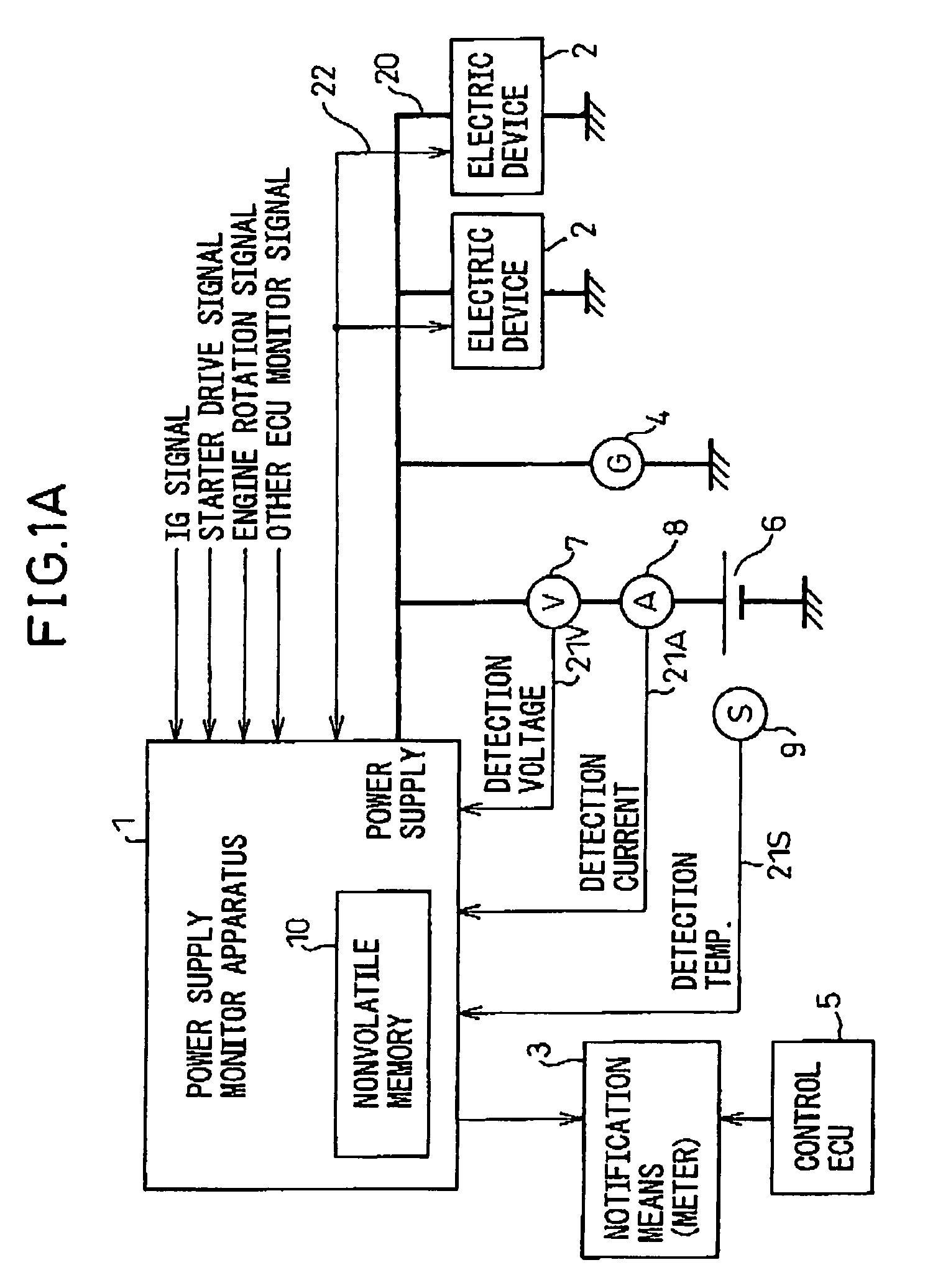 Vehicle battery monitor apparatus and method for detecting battery change