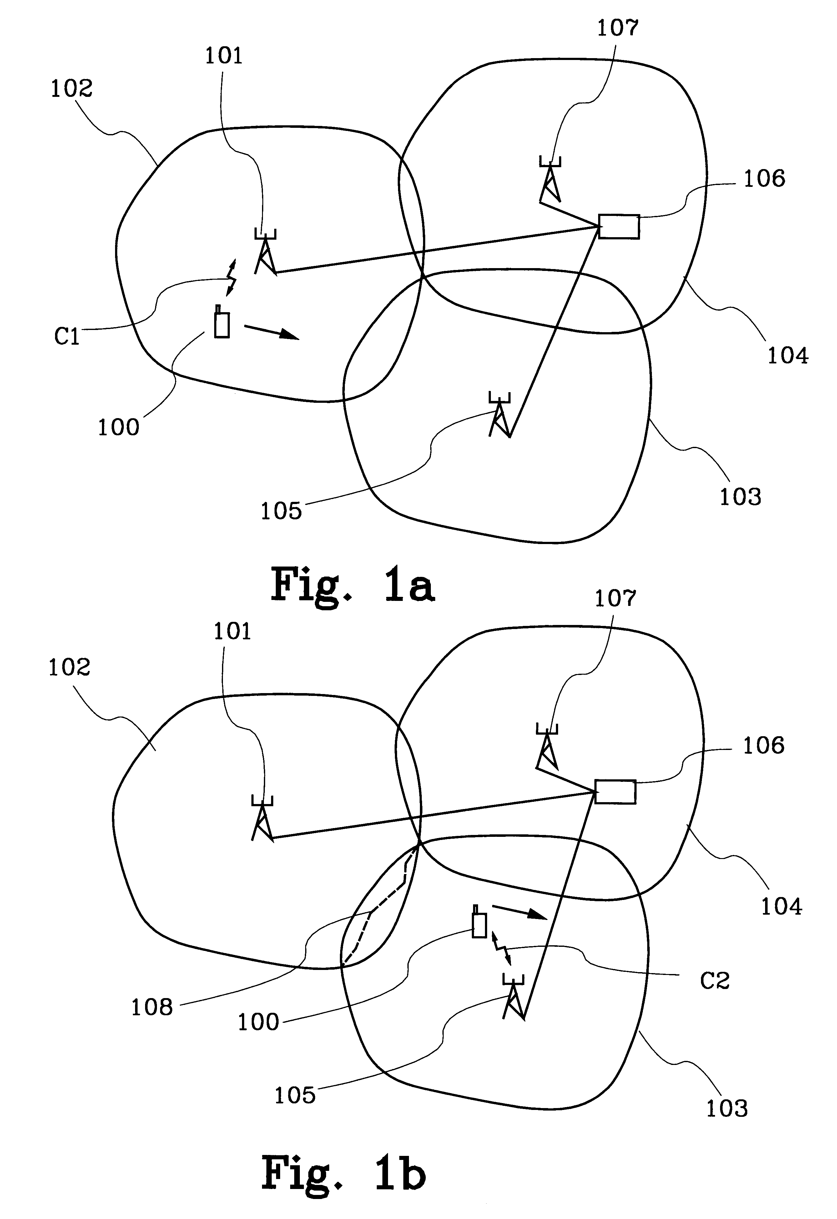 Method and means for determining a handover in a radio communication system