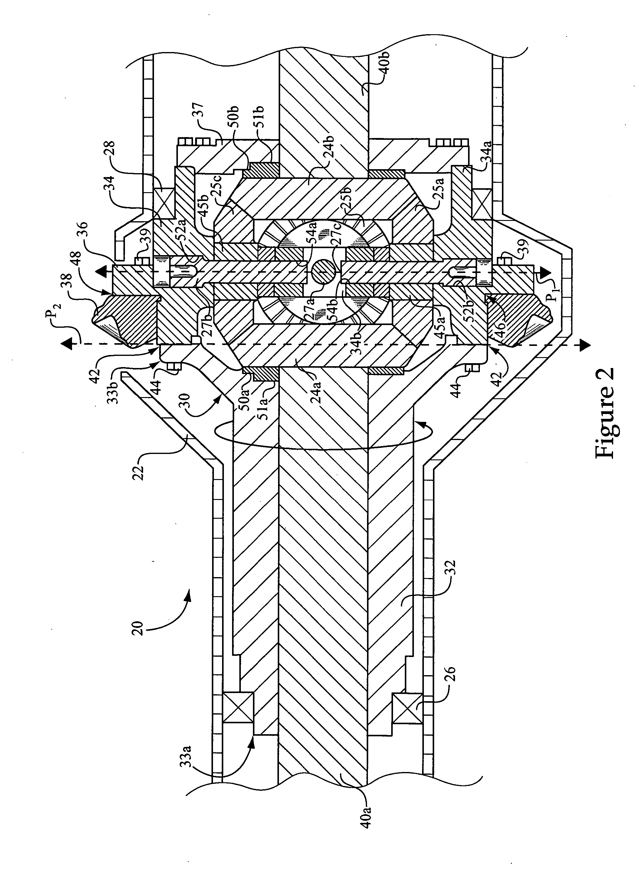 Differential assembly for a work machine