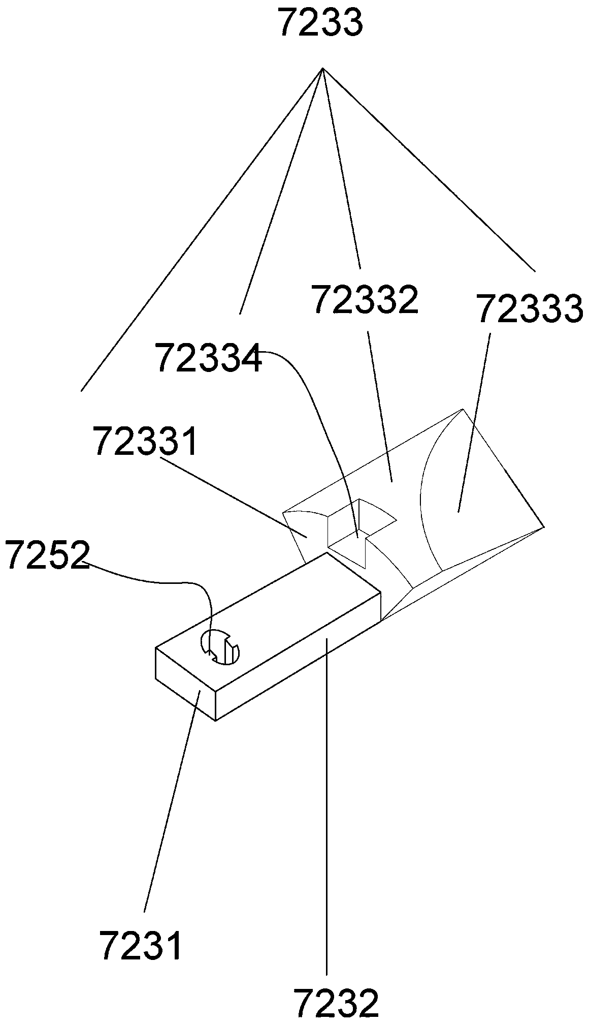 A deburring device for automobile exhaust pipe