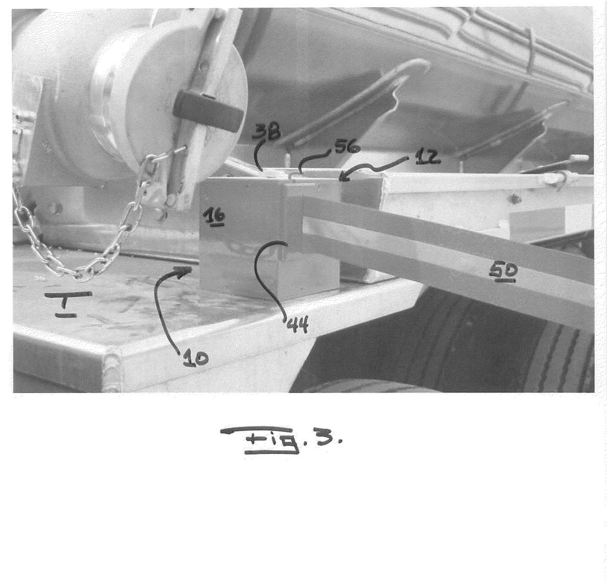 Fuel tanker truck accessory and associated methods