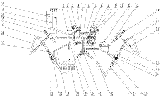 Arrangement type for electric control high-pressure common rail systems on marine high-speed high-power diesel engines