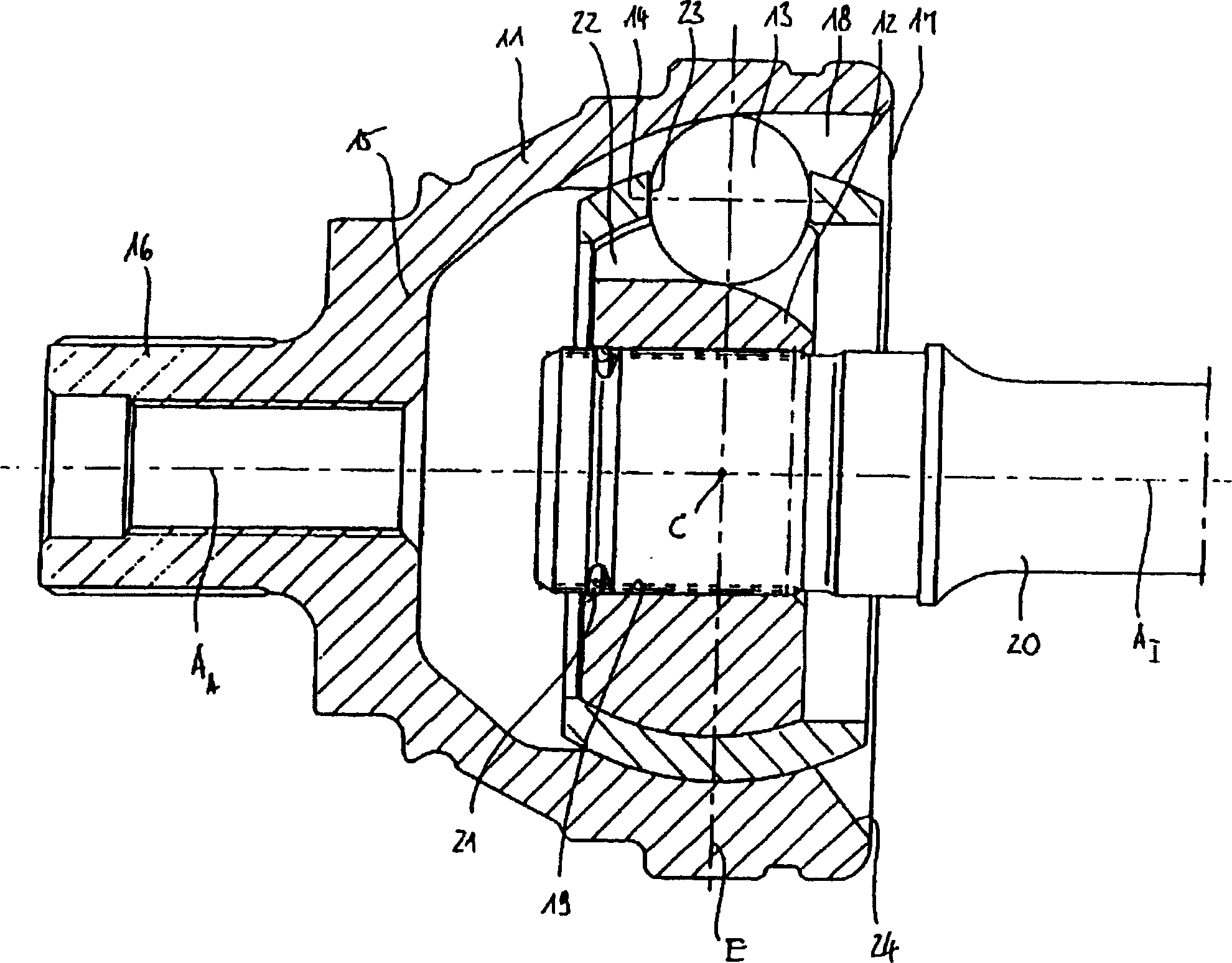 Constant velocity turning joint