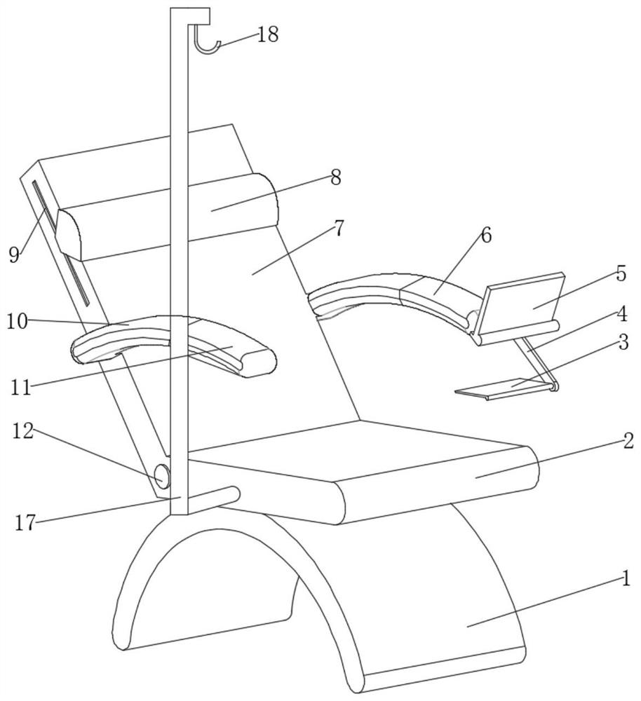A special chair for pediatric infusion